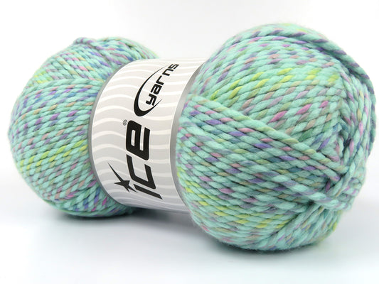 420 gr ICE YARNS AMANDA (10% Wool) Hand Knitting Yarn Multicolor