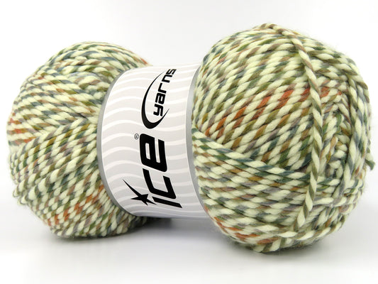 420 gr ICE YARNS AMANDA (10% Wool) Hand Knitting Yarn Multicolor