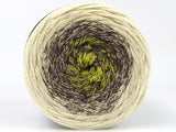 Ice Yarns Macramé Coton Magique – Jaune, marron, crème – 100 % coton