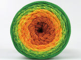 Ice Yarns Macramé Coton Magique – Cuivre, orange, jaune, vert – 100 % coton