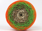 Ice Yarns Macramé Coton Magique – Crème, Camel, Vert, Orange Fluo – 100 % coton