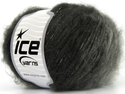 Lot of 8 Skeins Ice Yarns COBBLESTONE (15% Wool) Yarn Black White Grey