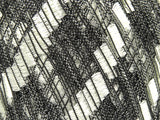 Ice Yarns Leiter – Ecru, Schwarzes Gitter – 100 % Polyester