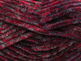 Ice Yarns Chenille Safari – Burgund, Grau – 100 % Mikrofaser