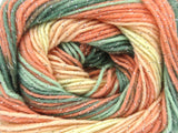 Ice Yarns Magic Glitz – Somon Tonları, Yeşil Tonları – %95 Akrilik, %5 Simli Lurex