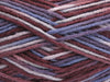 Nuances de bordeaux, lilas, bleu clair