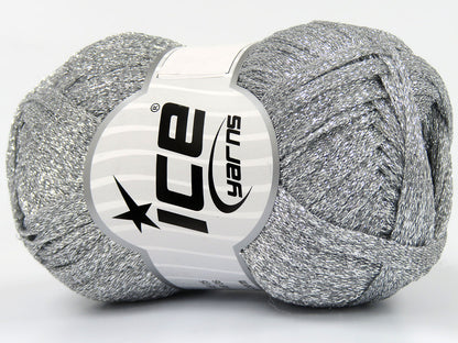Lot of 4 Skeins Ice Yarns HALLEY Hand Knitting Yarn Silver