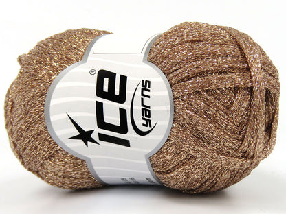 Lot of 4 Skeins Ice Yarns HALLEY Hand Knitting Yarn Camel