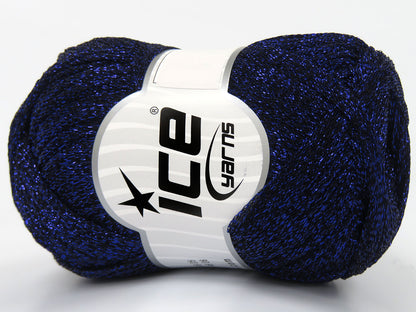 Lot of 4 Skeins Ice Yarns HALLEY Hand Knitting Yarn Night Blue