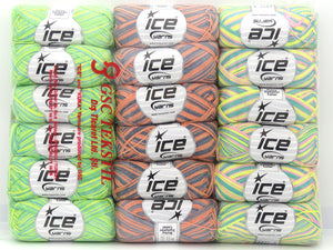 Mixed Lot Multicolor Baby Summer Color Yarns
