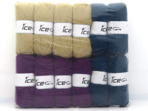 Mixed Lot Multicolor Acrylic Yarns