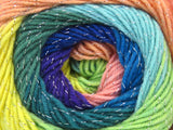 Ice Yarns Magic Glitz – Somon, Sarı, Mor, Yeşil, Turkuaz, Mavi – %95 Akrilik, %5 Simli Lurex