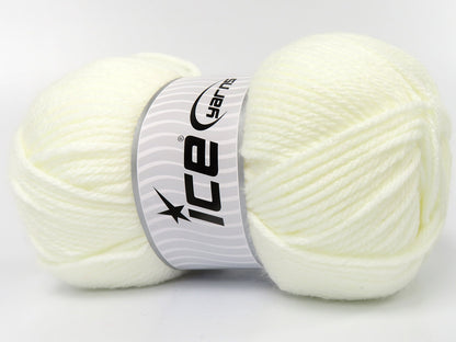 Lot of 2 x 150gr Skeins Ice Yarns DEVON Hand Knitting Yarn White