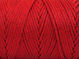 Ice Yarns Macrame Bulky Glitz – Rojo – 87 % Poliéster, 13 % Lúrex Metálico