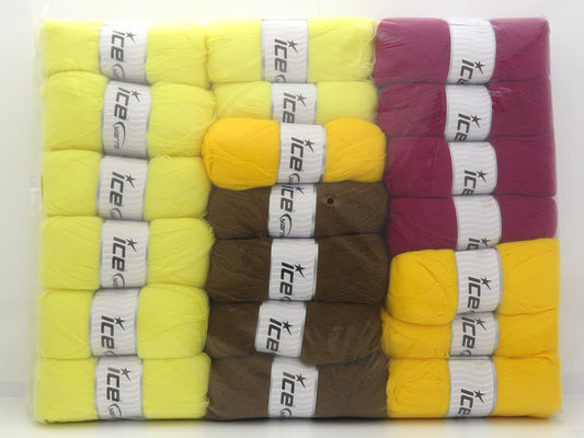 Mixed Lot Multicolor Kristal Yarns