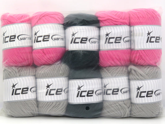 Mixed Lot Multicolor Pure Wool XL Yarns