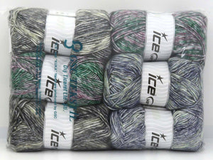 Mixed Lot Multicolor Winter Yarns