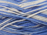 Ice Yarns Ramblewood – Nuances de bleu, blanc – 100 % acrylique