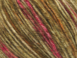 Ice Yarns Wool Varicolor Worsted – Brown Shades, Fuchsia – 25% Wool, 75% Acrylic