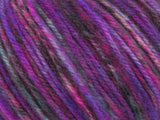 Ice Yarns Wool Varicolor Worsted – Purple Shades, Blue, Grey, Black – 25% Wool, 75% Acrylic