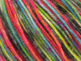 Ice Yarns Wool Varicolor Worsted – Neon Colors, Black, Brown – 25% Wool, 75% Acrylic