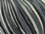 Ice Yarns Wool Varicolor Worsted – Black, White, Grey Shades – 25% Wool, 75% Acrylic