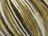 Ice Yarns Wool Varicolor Worsted – Brown Shades, White – 25% Wool, 75% Acrylic