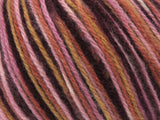 Ice Yarns Wool Varicolor Worsted – Maroon, Pink Shades, Copper – 25% Wool, 75% Acrylic