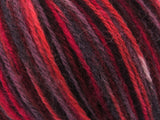 Ice Yarns Wool Varicolor Worsted – Purple Shades, Fuchsia, Burgundy, Salmon – 25% Wool, 75% Acrylic