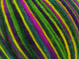Ice Yarns Wool Varicolor Worsted – Green Shades, Purple Shades, Yellow – 25% Wool, 75% Acrylic