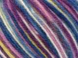 Ice Yarns Wool Varicolor Worsted – Blue Shades, Purple, Pink, Yellow, White – 25% Wool, 75% Acrylic