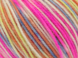 Ice Yarns Wool Varicolor Worsted – Mint Green, Light Orange, White, Light Blue, Pink – 25% Wool, 75% Acrylic
