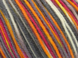 Ice Yarns Wool Varicolor Worsted – Grey, Orange, Fuchsia, Cream – 25% Wool, 75% Acrylic