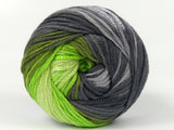 Ice Yarns Couleurs d'été – Nuances de gris, nuances de vert – 80 % coton, 20 % viscose