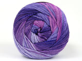 Ice Yarns Couleurs d'été – Nuances lilas, nuances roses – 80 % coton, 20 % viscose