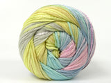 Ice Yarns Couleurs d'été – Couleurs pastel 2 – 80 % coton, 20 % viscose