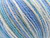 Bleu, turquoise, gris clair, blanc