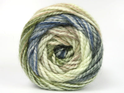 2 balls in pack / Ecru, Blue, Green, Antique Pink