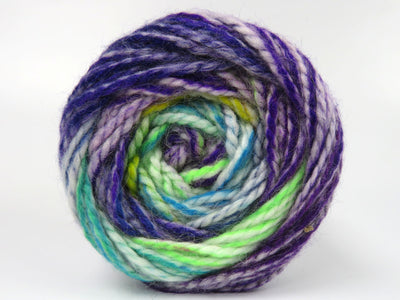 2 balls in pack / Ecru, Purple, Yellow, Turquoise, Gr