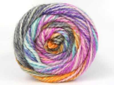 2 balls in pack / Turquoise, Gold, Fuchsia, Purple Sh