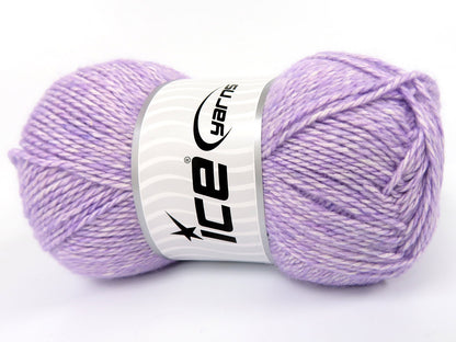 Lot of 4 x 100gr Skeins Ice Yarns RE-STYLE (30% Recycled Cotton) Yarn Light Lilac