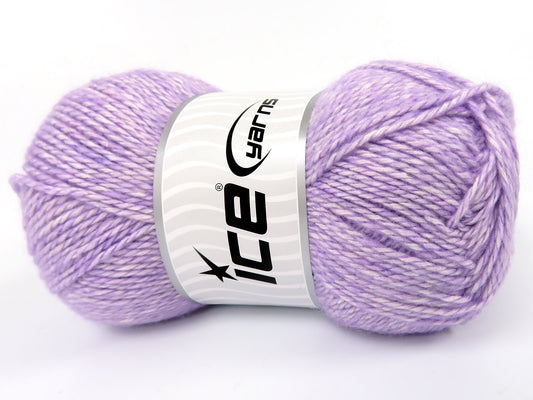 Lot of 4 x 100gr Skeins Ice Yarns RE-STYLE (30% Recycled Cotton) Yarn Light Lilac