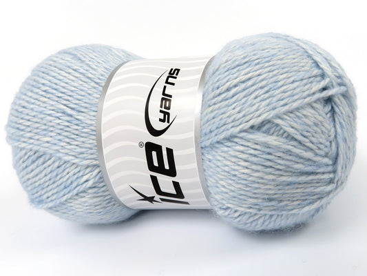 Lot of 4 x 100gr Skeins Ice Yarns RE-STYLE (30% Recycled Cotton) Yarn Baby Blue