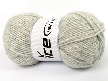 Lot of 4 x 100gr Skeins Ice Yarns RE-STYLE (30% Recycled Cotton) Yarn Light Grey
