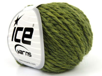 Lot of 8 Skeins Ice Yarns ROYAL WOOL (80% Wool) Hand Knitting Yarn Light Khaki