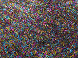Ice Yarns Metallischer Glitzer 100gr – Schwarz, Türkis, Pink, Gold – 100 % metallisches Lurex