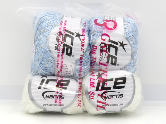 Mixed Lot Multicolor Paillette Yarns fnt2-83111
