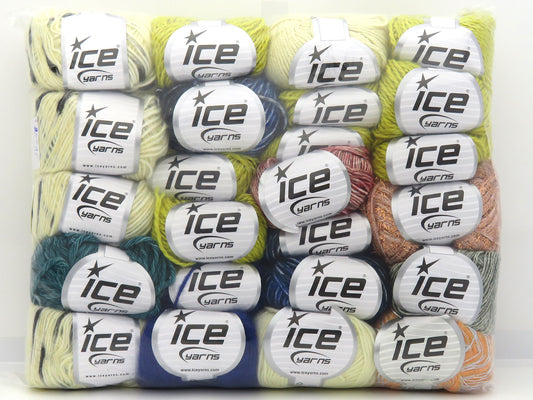 Mixed Lot Multicolor Winter Yarns fnt2-83208