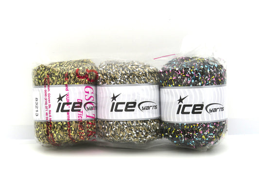 Mixed Lot Multicolor Metallic Lurex Types fnt2-83213