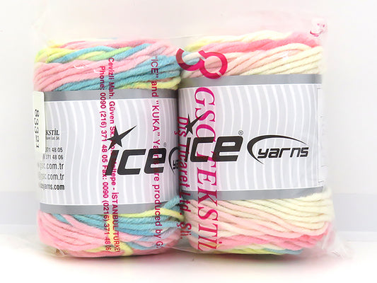 Mixed Lot Multicolor Wool Superbulky Batik Yarns fnt2-83321